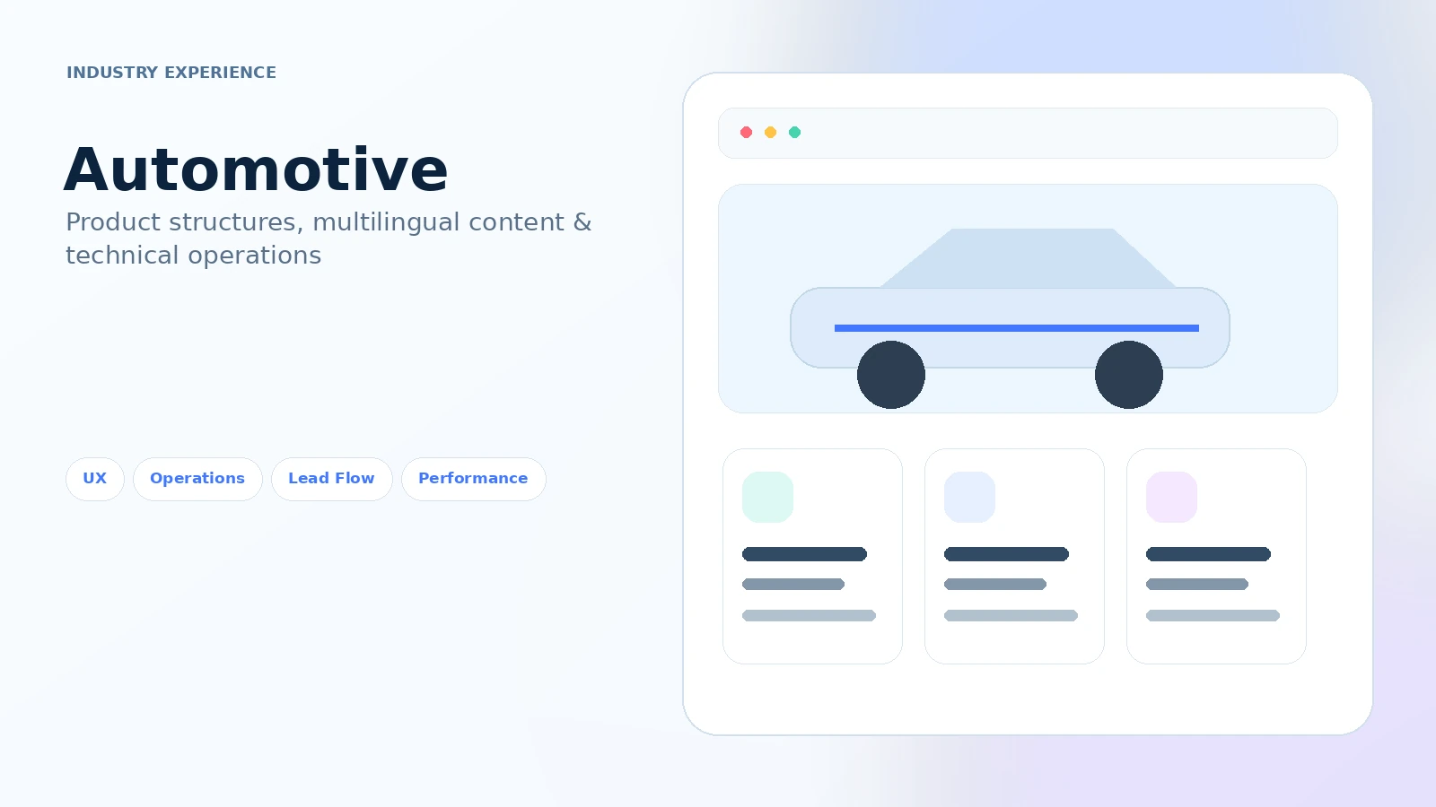 Otomotiv web geliştirme