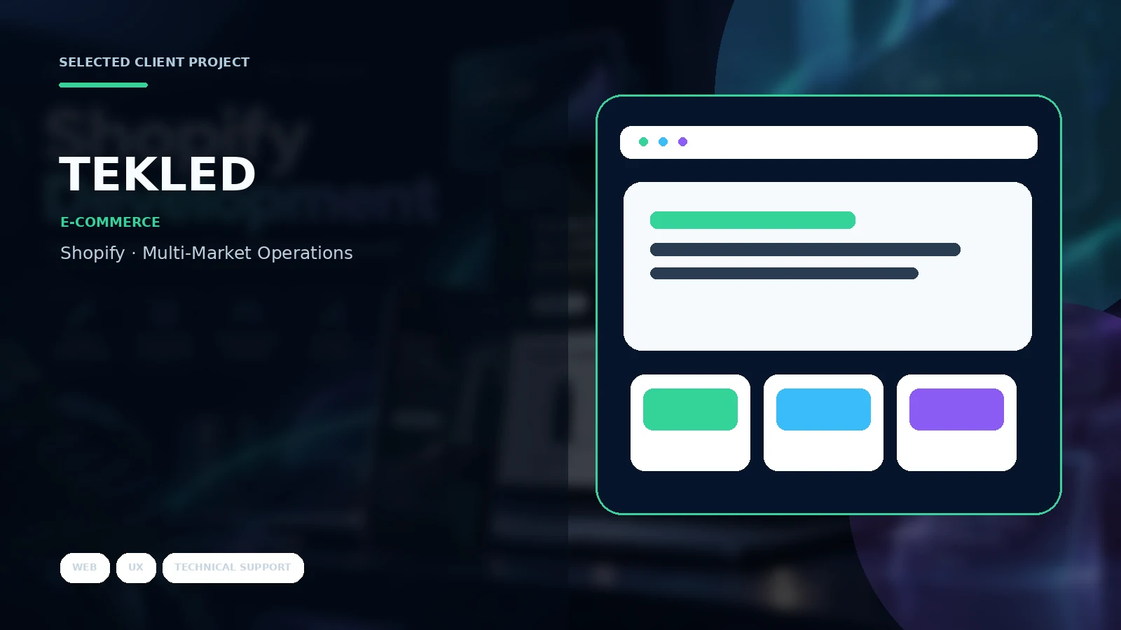 TEKLED Shopify projesi